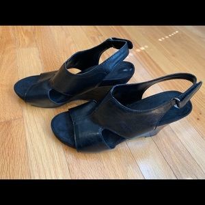 Aerosoles black Wedges, size 8